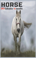 Horse Calendar 2021: Official Farm Horses Wall Calendar 2021