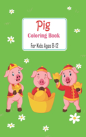 Pig Coloring Book For Kids Ages 8-12