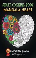 Adult Coloring Book Mandala Heart