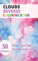 Clouds Reverse Coloring Book