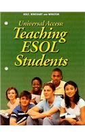 Universal Access: Teaching ESOL Students