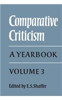 Comparative Criticism: Volume 3
