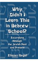 Why Didn't I Learn This in Hebrew School?: Excursions Through the Jewish Past and Present