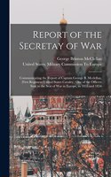 Report of the Secretay of War