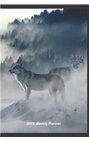 Plan On It 2020 Weekly Calendar Planner - Wolves On A Snowy Day