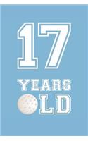 Golf Notebook - 17 Years Old Golf Journal - 17th Birthday Gift for Golf Player - Golf Diary: Medium College-Ruled Journey Diary, 110 page, Lined, 6x9 (15.2 x 22.9 cm)