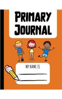 Primary Journal: Dotted Midline and Picture Space - K-2 Kindergarten to Second Grade Creative Story Tablet - Primary Ruled - 100 Pages