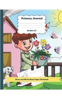 Primary Journal Grades K-2 Draw and Write Story Paper Notebook