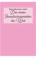 Dieses Notizbuch Gehört: Der Besten Steuerfachangestellten Der Welt - Notizbuch Linierte Und Nummerierte Seiten Mit Inhaltsverzeichnis (6 X 9 = Ca. A5)