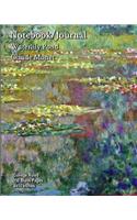 Notebook/Journal - Waterlily Pond - Claude Monet: College Ruled - 150 Blank Pages - 8x10 Inches