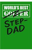 World's Best Golfer Step-Dad: Paperback Notebook to Write In