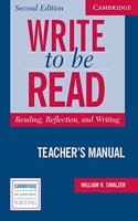 Write to Be Read Teacher's Book South Asian Edition