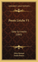 Poesie Liriche V1: Edite Ed Inedite (1883)(English)