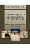 Lynn Storage Warehouse Co V. Senator U.S. Supreme Court Transcript of Record with Supporting Pleadings