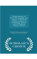 Theban Ostraca; Ed. from the Originals, Now Mainly in the Royal Ontario Museum of Archaeology, Toronto, and the Bodleian Library, Oxford - Scholar's Choice Edition