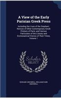 View of the Early Parisian Greek Press