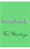 Notebook For Meetings
