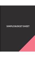 Simple Budget Planner
