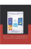 Java C++ Python Fundamentals of Programming Simplified Version