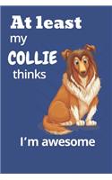 At least My Collie thinks I'm awesome: For Collie Dog Fans