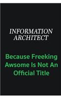 Information Architect because freeking awsome is not an offical title: Writing careers journals and notebook. A way towards enhancement