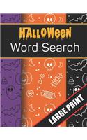 Halloween Word Search Large Print