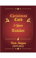 Christmas Card 5-Year Tracker and Note Keeper