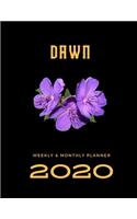 2020 Weekly & Monthly Planner: Dawn...This Beautiful Planner is for You-Reach Your Goals / Journal for Women & Teen Girls / Dreams Tracker & Goals Setting / Beautiful Planner Note