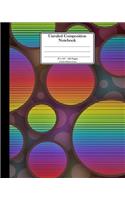 Unruled Composition Notebook. 8" x 10". 120 Pages. Circles Pattern Cover