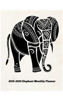 2019-2020 Elephant Monthly Planner: 24 Months Calendar Planner - Goals and Productivity Planner for Setting Goals and Crushing It