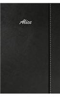 Alice: Simulated Leather Notebook Journal Diary Sketchbook with Lined Pages