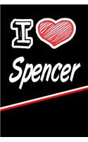 I Love Spencer: Weekly Action Planner Feature 120 Pages 6x9