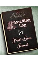 A Reading Log for Book Lovers Journal