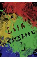 Lisa's Notebook: Notebook 6 X 9 Inches Lined Pages 120 Pages.