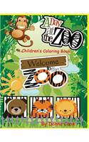A Day at the Zoo: A Kid's Coloring Book