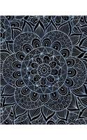 Bullet Journal Notebook Mandala Pattern 12: 172 Numbered Pages with 160 Dot Grid Pages, 6 Index Pages and 2 Key Pages in Large 8 X 10 Size for Journaling, Writing, Planning or Doodling.