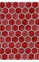 Journal Notebook Polka Dots and Hexagons Pattern 13