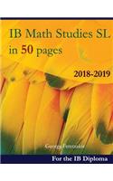 Ib Math Studies SL in 50 Pages