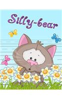 Silly-Bear: Primary Writing Tablet for Kids Learning to Write, Personalized Book with Child's Name for Girls and Boys, 65 Sheets of Practice Paper, 1" Ruling, P