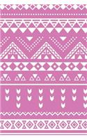 Aztec Design Notebook: Summer Rose: Notebook 6 X 9: Notebook 250 Pages
