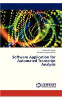 Software Application for Automated Transcript Analysis