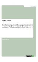 Beobachtung einer Hausaufgabensituation mit dem Verhaltensanalytischen Interview