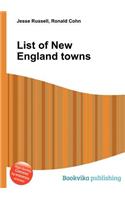 List of New England Towns