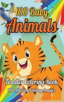 100 Animals Toddler Coloring Book 100 Amazing Coloring Images