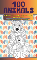 Mandala Coloring for Gel Pens and Pencils - 100 Animals - Stress Relieving Designs