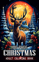 100 Page Christmas Coloring Book for Adults