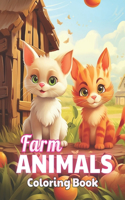 Farm Animals Coloring Book for Kids