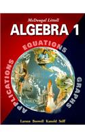 McDougal Littell Algebra 1: Student Edition (C) 2001 2001