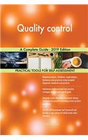 Quality control A Complete Guide - 2019 Edition