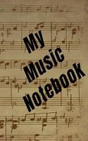 My Music Notebook: 8.5x11 Music Notebook with Alternating Journal Lined and Staffed Pages